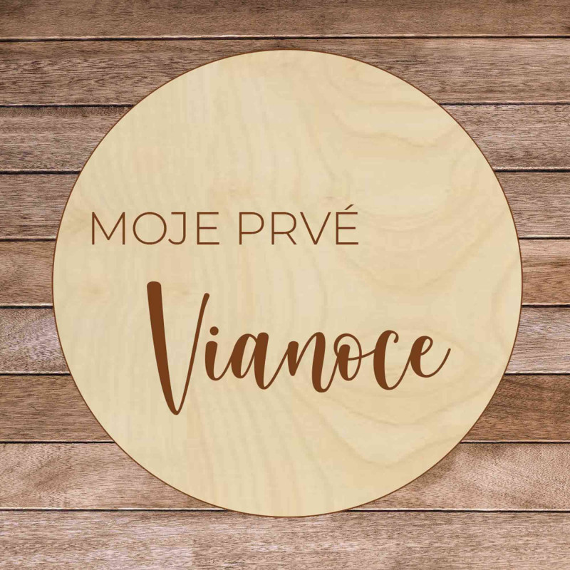 Fából készült mérföldkő - Első karácsonyom 1 db