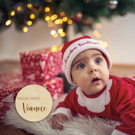 Fából készült mérföldkő - Első karácsonyom 1 db