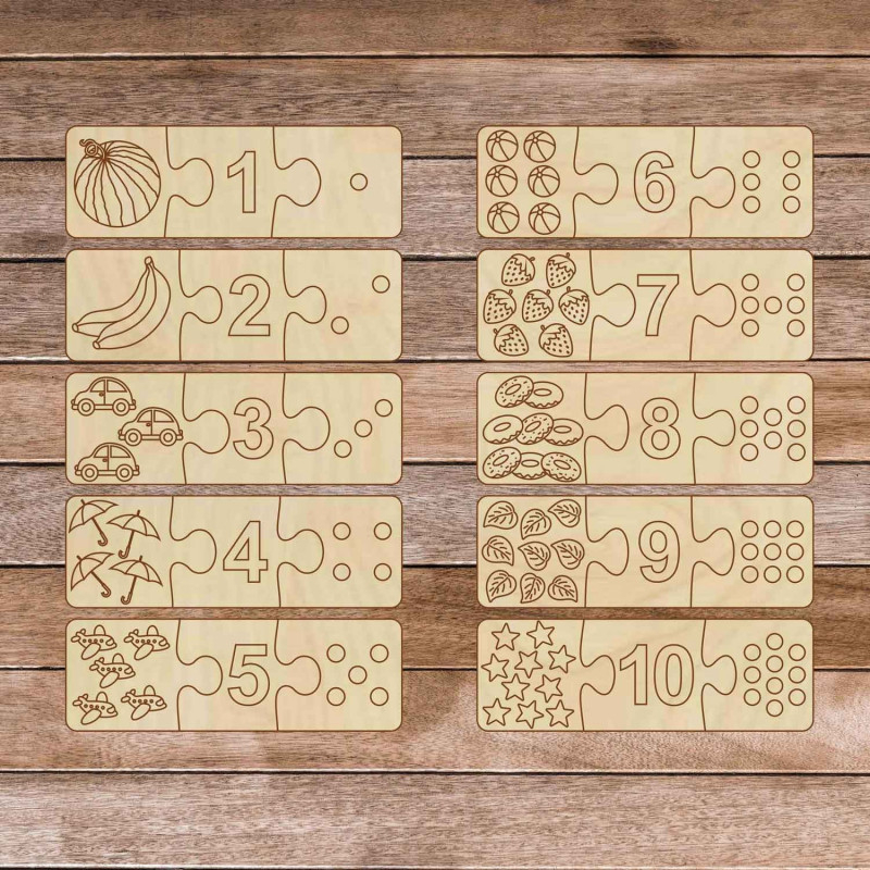 Gyerek fa kirakó - Három darabos 30 darabos...