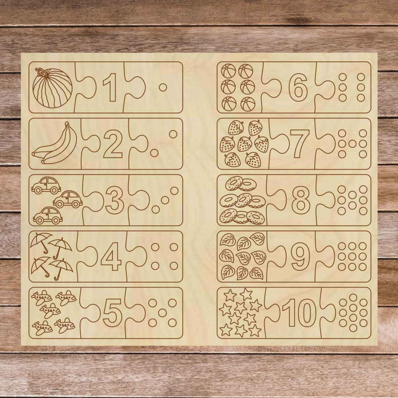 Gyerek fa kirakó - Három darabos 30 darabos...