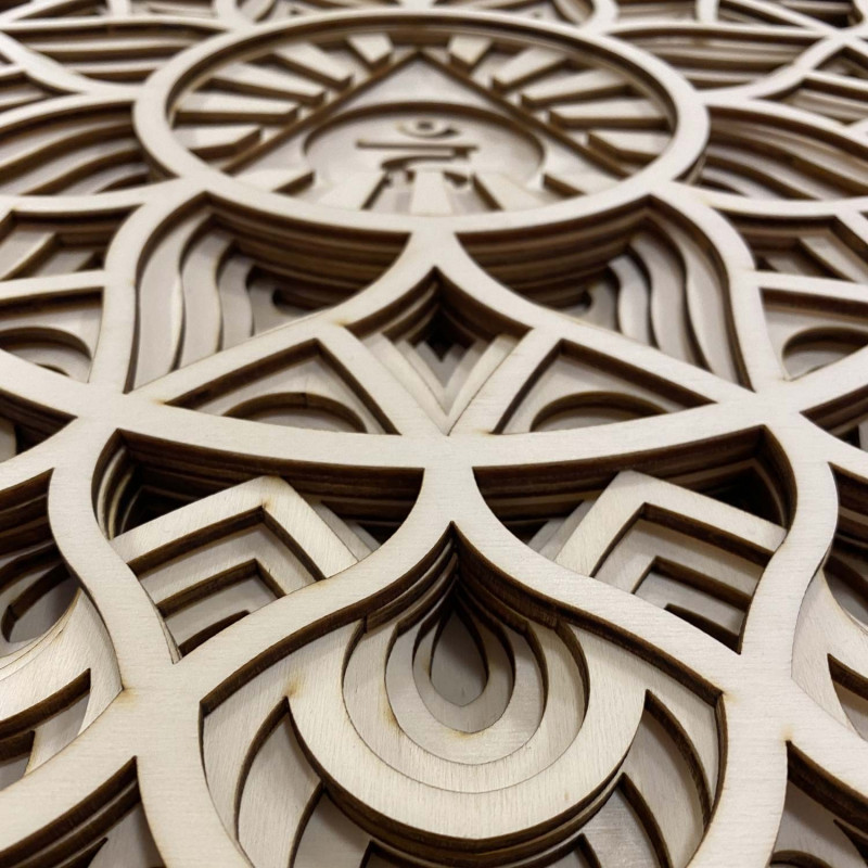 kiváló fa falfestmény I. Kommunikációs mandala