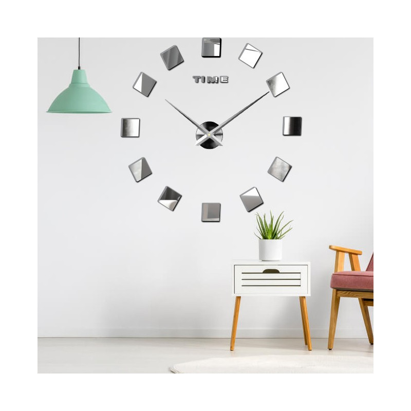 Fali óra Rozsdamentes acél