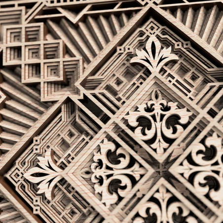 Exkluzív mandala falfestmény 3D négyzet - KREJDER