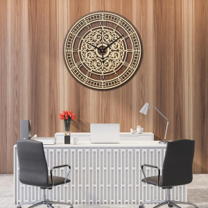 Elegáns fából készült falióra - Sentop | PR0463 | kétrétegű 2