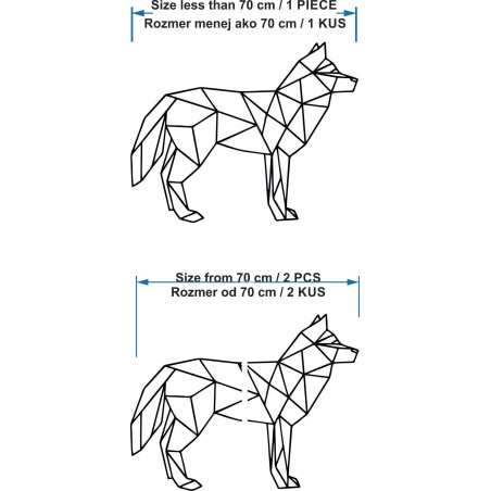 Geometrikus falfestmény farkas - ÉVEK