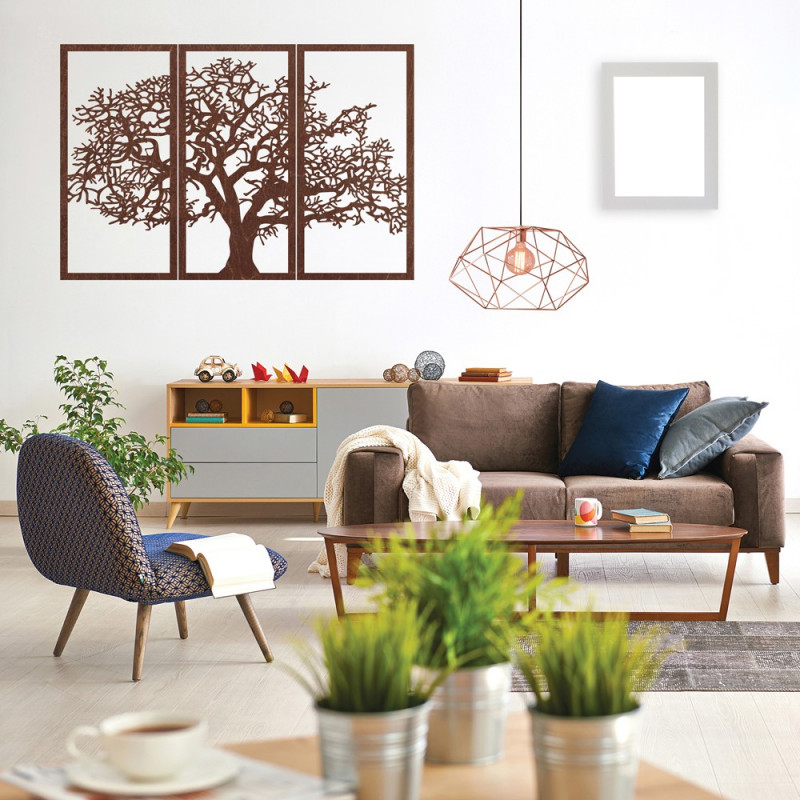Fa falikép az élet fája: 3 darabos szett