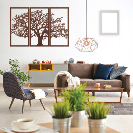 Fa falikép az élet fája: 3 darabos szett