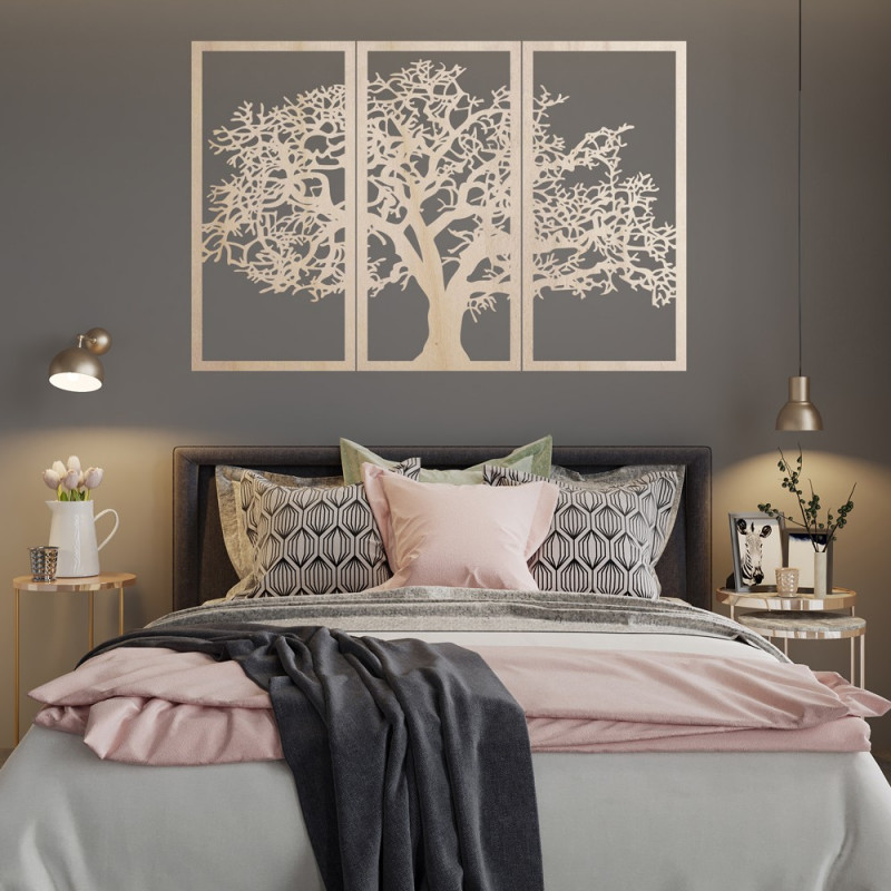 Fa falikép az élet fája: 3 darabos szett