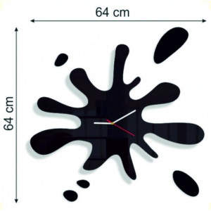 Az X-momo falióra mérete. PMMA-ból készült design falióra 2