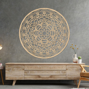 Faragott modern mandala életvirág - ZIBEZI 2