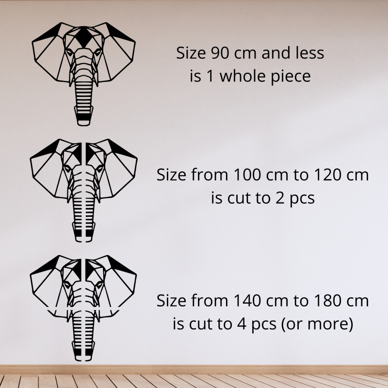 Fa fali dekoráció elefánt fej - LOXODONTA
