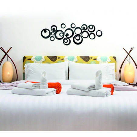 Dekoratív tükrök. Tükör matricákat a falra, mint egy kép vagy díszítés, 3D akril matrica