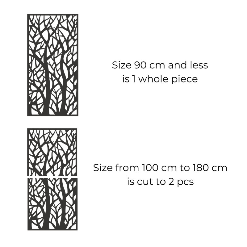 Dekoratív panel festmény erdei sziluettek - MONY