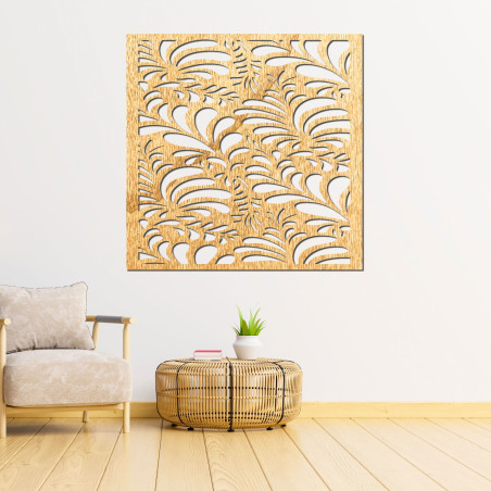 Faragott fából készült falikép - HERBA