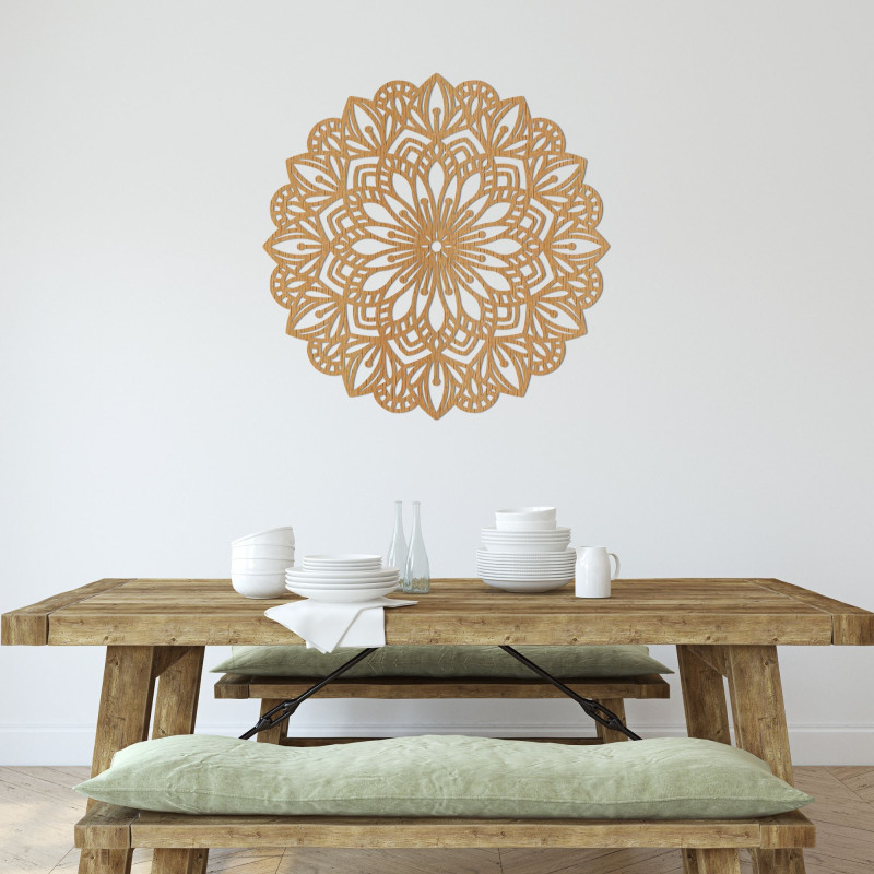 Mandala formájú fadísz - PETALUM