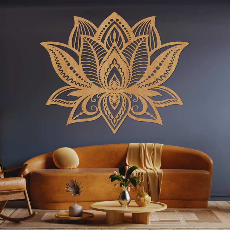 Fából készült fali dekoráció mandala - FLORALIS