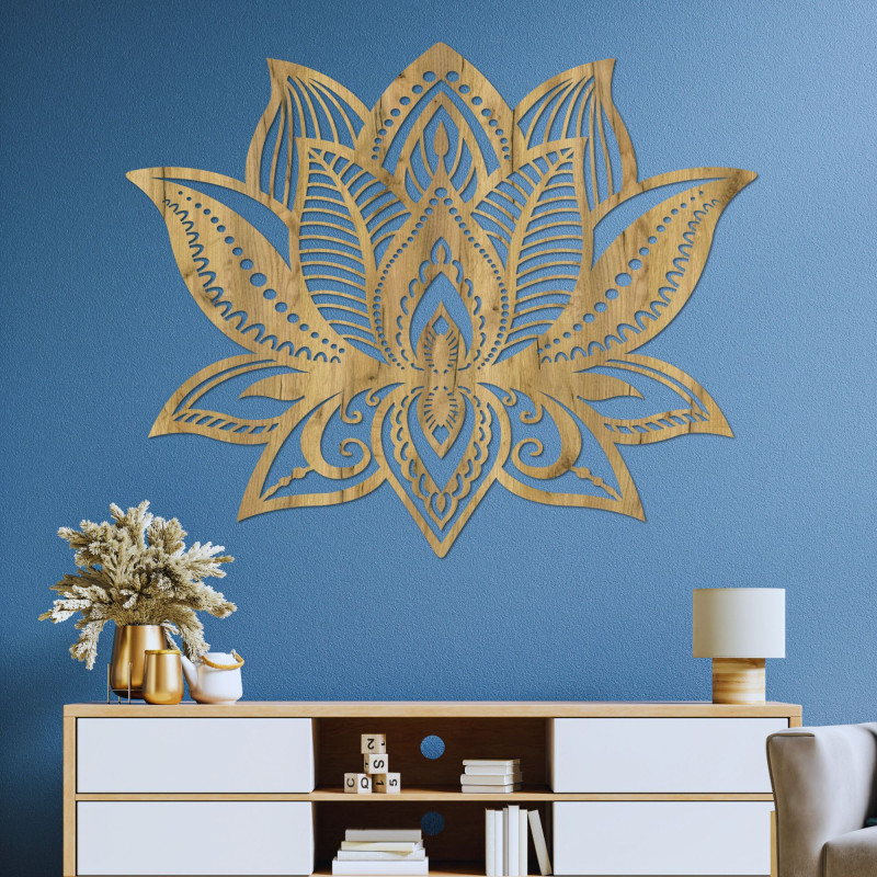 Fából készült fali dekoráció mandala - FLORALIS