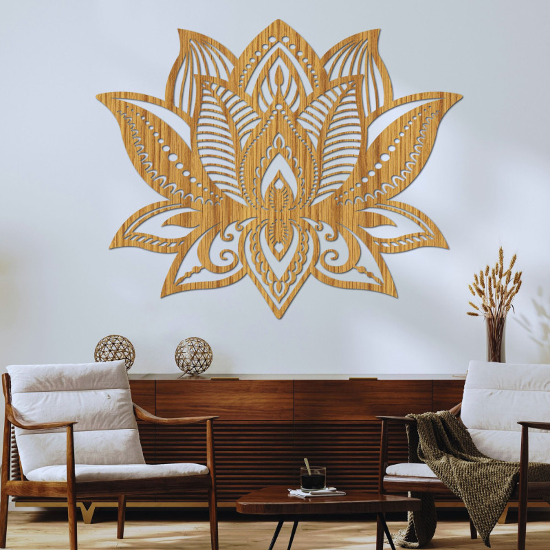 Fából készült fali dekoráció mandala - FLORALIS