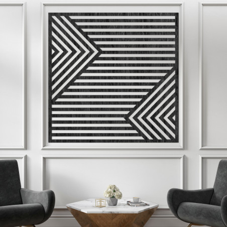 Fából készült fali dekoráció - PRISMA