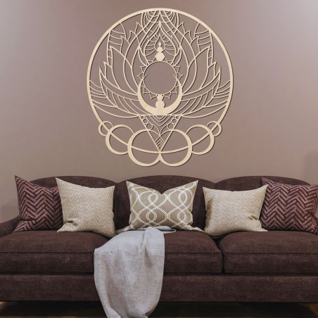 Faragott fal – Napraforgó, mint művészi fa dekoráció