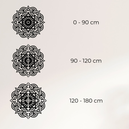 Fából készült fali dekoráció mandala - ROMANCE