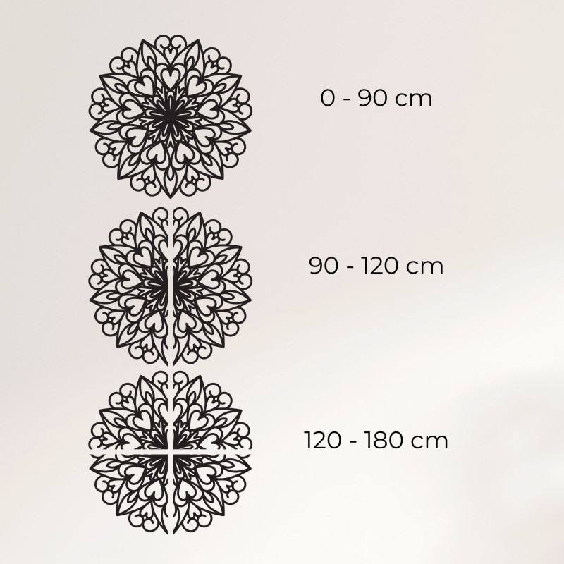 Faragott mandala, fából készült fali dekoráció...
