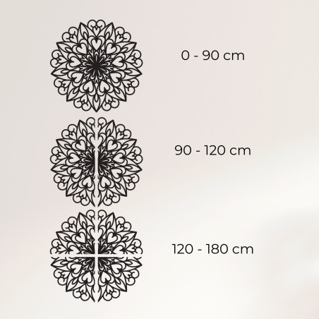 Faragott mandala, fából készült fali dekoráció - FARLIKT