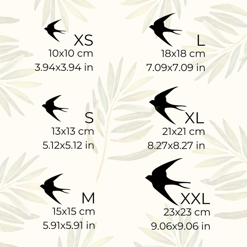 Fából készült faldekorációk repülő madarak - FLOCK