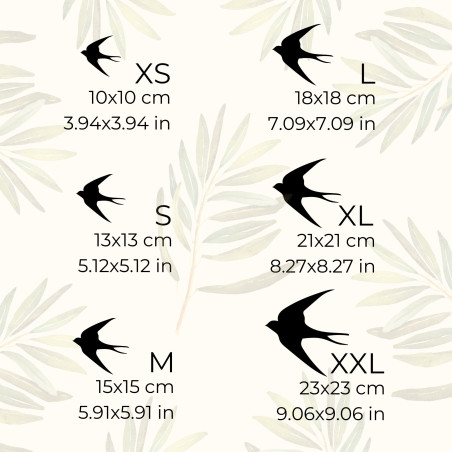 Fából készült faldekorációk repülő madarak - FLOCK