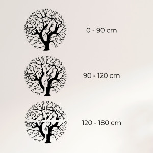 Fából készült falfestmény fa - TRES 2