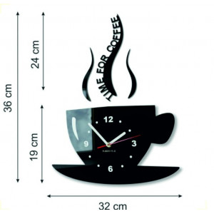 Modern plexiüvegből készült falióra. Trendi falióra ajándékba. X-momo óra. PMMA 2