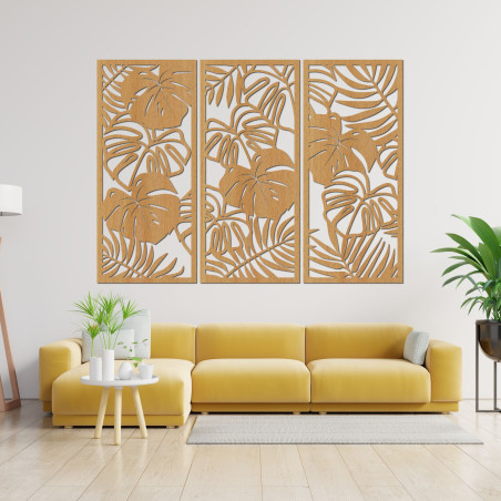 Trópusi levelek monstera és páfrány - LIBOGA