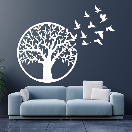 Fa falikép az élet fájáról: rusztikus lakberendezési panel Fa falikép az élet fájáról: rusztikus lakberendezési panel