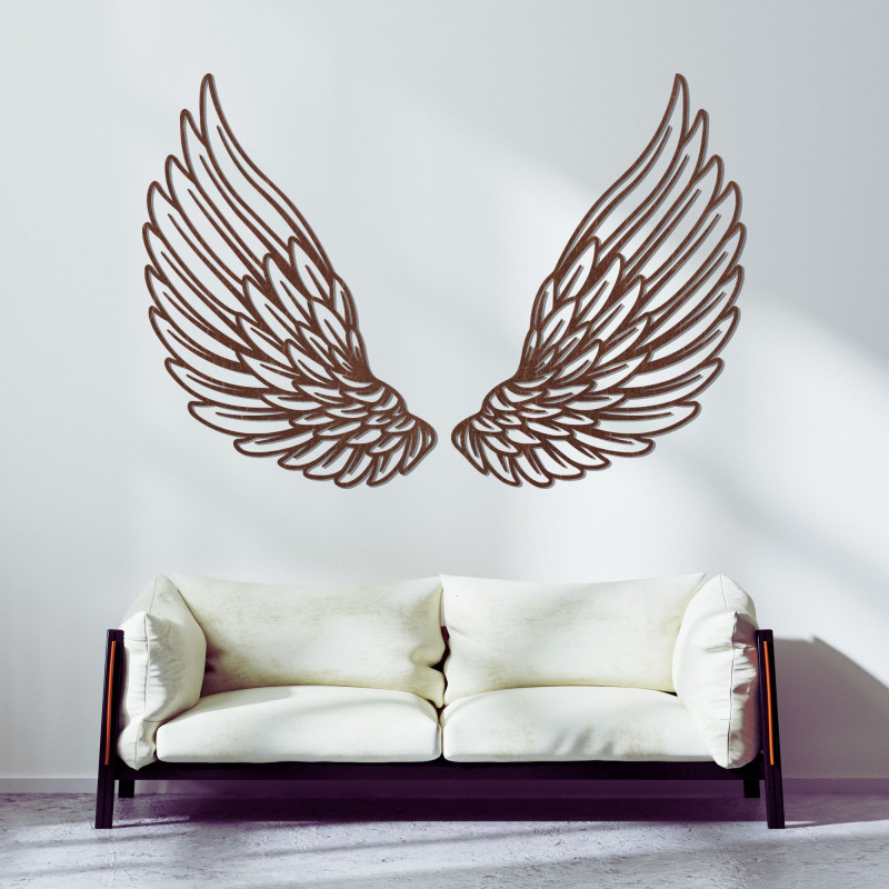 Fából készült fali dekoráció angyalszárnyak - ANGELIC