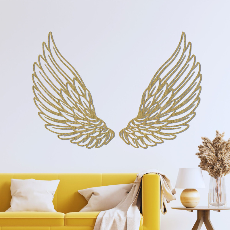 Fából készült fali dekoráció angyalszárnyak - ANGELIC