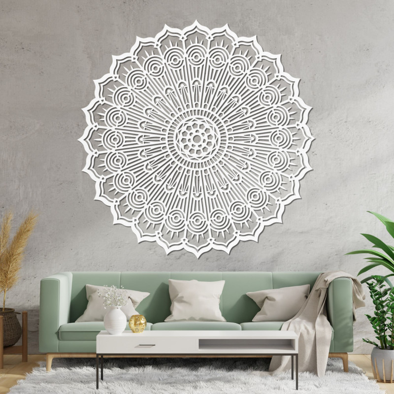 Gyógyító fali mandala - Elegáns fali dekoráció a belső térbe
