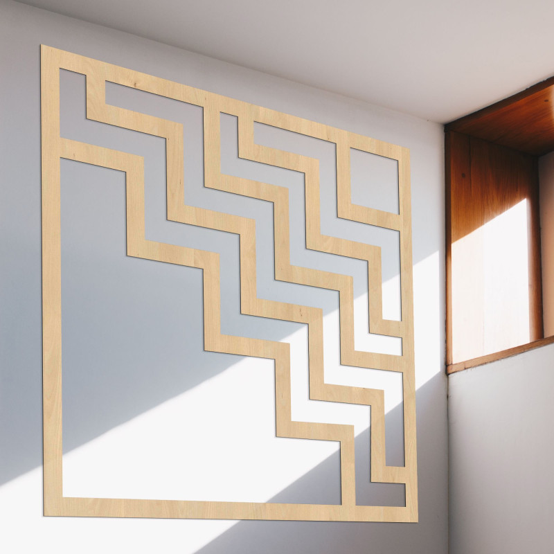 Geometrikus fali dekoráció négyzet - SUQARE
