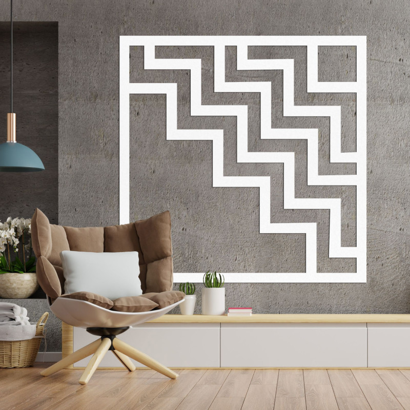 Geometrikus fali dekoráció négyzet - SUQARE
