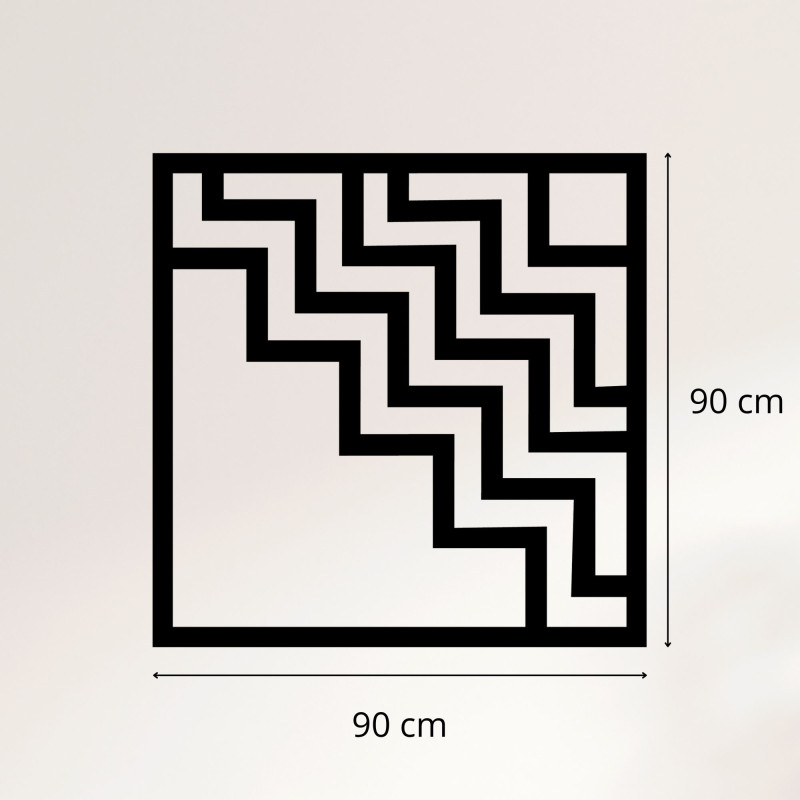 Geometrikus fali dekoráció négyzet - SUQARE