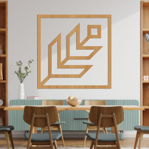 Geometrikus fali dekoráció négyzet - SKAUKA