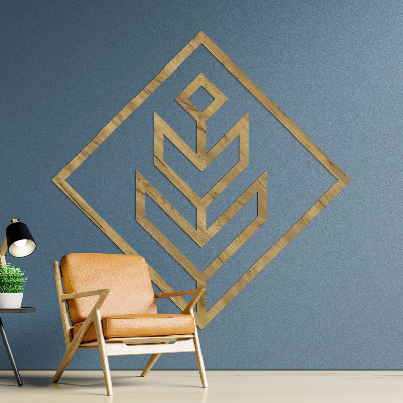 Geometrikus fali dekoráció négyzet - SKAUKA