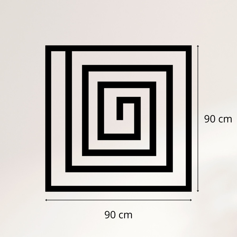 Fából készült dekorációs spirál - SQUARIL