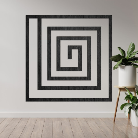 Fából készült dekorációs spirál - SQUARIL