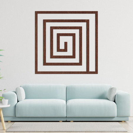 Fából készült dekorációs spirál - SQUARIL