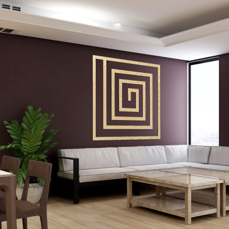 Fából készült dekorációs spirál - SQUARIL