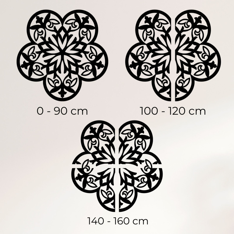 Fából készült fali dekoráció mandala titokzatos...