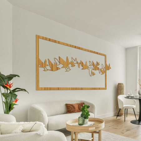 Fából készült falikép madarak - RODDO