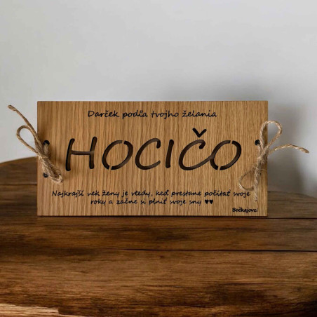 Fa pénzesboríték - BÁRMILYEN 20 x 10 cm