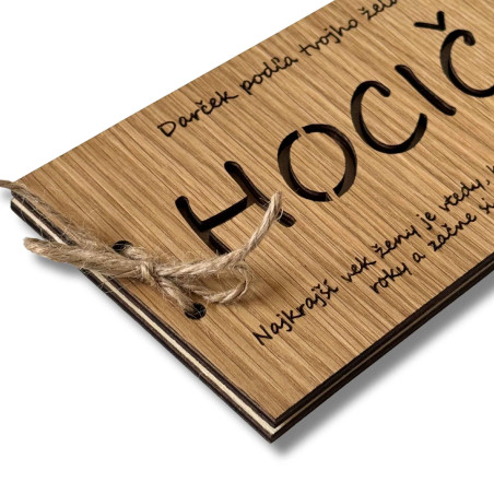 Fa pénzesboríték - BÁRMILYEN 20 x 10 cm