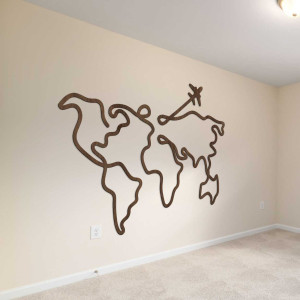 Fából készült fali térkép - LOTAPO 2